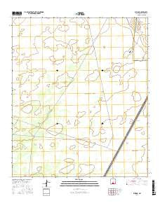Elwood New Mexico Current topographic map, 1:24000 scale, 7.5 X 7.5 Minute, Year 2017