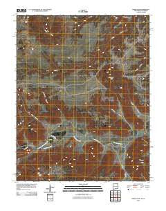 Emery Peak New Mexico Historical topographic map, 1:24000 scale, 7.5 X 7.5 Minute, Year 2010