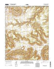 Emery Peak New Mexico Historical topographic map, 1:24000 scale, 7.5 X 7.5 Minute, Year 2013