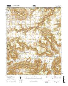 Emery Peak New Mexico Current topographic map, 1:24000 scale, 7.5 X 7.5 Minute, Year 2017