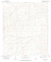 Encino Draw New Mexico Historical topographic map, 1:24000 scale, 7.5 X 7.5 Minute, Year 1978