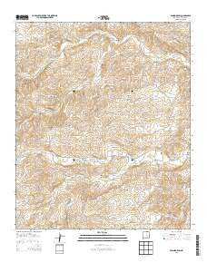 Encino Draw New Mexico Historical topographic map, 1:24000 scale, 7.5 X 7.5 Minute, Year 2013