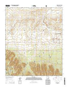 Encinoso New Mexico Current topographic map, 1:24000 scale, 7.5 X 7.5 Minute, Year 2013