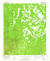 Escabosa New Mexico Historical topographic map, 1:24000 scale, 7.5 X 7.5 Minute, Year 1954