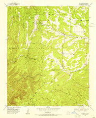 Escabosa New Mexico Historical topographic map, 1:24000 scale, 7.5 X 7.5 Minute, Year 1954