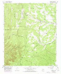 Escabosa New Mexico Historical topographic map, 1:24000 scale, 7.5 X 7.5 Minute, Year 1954