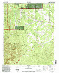 Escabosa New Mexico Historical topographic map, 1:24000 scale, 7.5 X 7.5 Minute, Year 1995