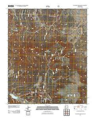 Escondido Mountain New Mexico Historical topographic map, 1:24000 scale, 7.5 X 7.5 Minute, Year 2011