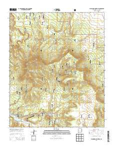 Escondido Mountain New Mexico Historical topographic map, 1:24000 scale, 7.5 X 7.5 Minute, Year 2013