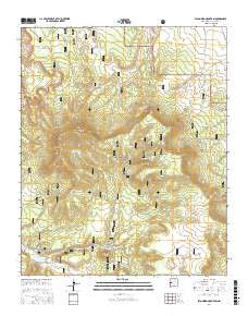 Escondido Mountain New Mexico Current topographic map, 1:24000 scale, 7.5 X 7.5 Minute, Year 2017