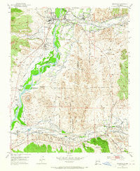 Espanola New Mexico Historical topographic map, 1:24000 scale, 7.5 X 7.5 Minute, Year 1953
