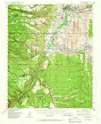 Espanola New Mexico Historical topographic map, 1:62500 scale, 15 X 15 Minute, Year 1953