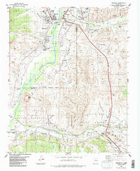 Espanola New Mexico Historical topographic map, 1:24000 scale, 7.5 X 7.5 Minute, Year 1984