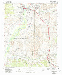 Espanola New Mexico Historical topographic map, 1:24000 scale, 7.5 X 7.5 Minute, Year 1984