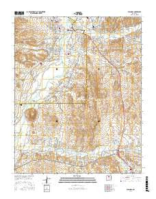 Espanola New Mexico Current topographic map, 1:24000 scale, 7.5 X 7.5 Minute, Year 2017