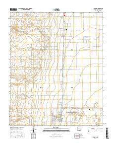 Estancia New Mexico Current topographic map, 1:24000 scale, 7.5 X 7.5 Minute, Year 2017
