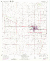 Eunice New Mexico Historical topographic map, 1:24000 scale, 7.5 X 7.5 Minute, Year 1969