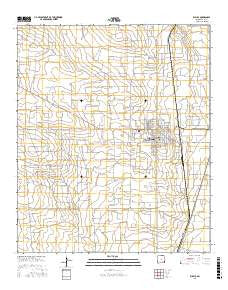 Eunice New Mexico Current topographic map, 1:24000 scale, 7.5 X 7.5 Minute, Year 2017