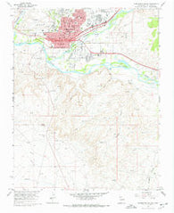Farmington South New Mexico Historical topographic map, 1:24000 scale, 7.5 X 7.5 Minute, Year 1965