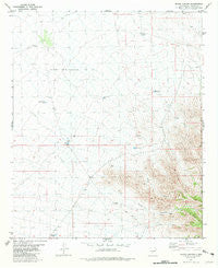 Fence Canyon New Mexico Historical topographic map, 1:24000 scale, 7.5 X 7.5 Minute, Year 1981