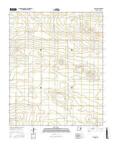 Field SE New Mexico Current topographic map, 1:24000 scale, 7.5 X 7.5 Minute, Year 2017