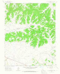 Five Lakes Canyon NW New Mexico Historical topographic map, 1:24000 scale, 7.5 X 7.5 Minute, Year 1963