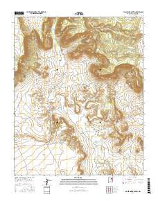Flagstone Mountain New Mexico Current topographic map, 1:24000 scale, 7.5 X 7.5 Minute, Year 2017