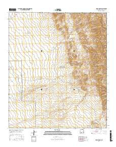 Fleck Draw New Mexico Current topographic map, 1:24000 scale, 7.5 X 7.5 Minute, Year 2017