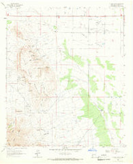 Florida Gap New Mexico Historical topographic map, 1:24000 scale, 7.5 X 7.5 Minute, Year 1964