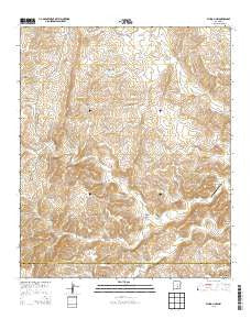 Flying H NW New Mexico Current topographic map, 1:24000 scale, 7.5 X 7.5 Minute, Year 2013