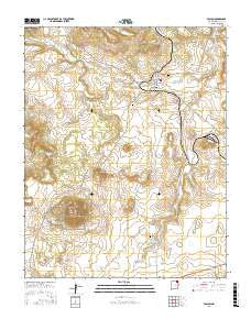 Folsom New Mexico Current topographic map, 1:24000 scale, 7.5 X 7.5 Minute, Year 2017