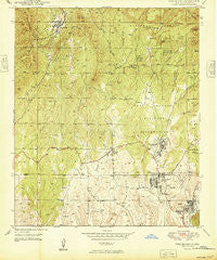 Fort Bayard New Mexico Historical topographic map, 1:24000 scale, 7.5 X 7.5 Minute, Year 1949