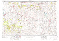 Fort Sumner New Mexico Historical topographic map, 1:250000 scale, 1 X 2 Degree, Year 1954