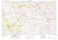 Fort Sumner New Mexico Historical topographic map, 1:250000 scale, 1 X 2 Degree, Year 1954