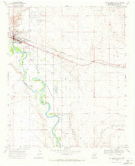 Fort Sumner East New Mexico Historical topographic map, 1:24000 scale, 7.5 X 7.5 Minute, Year 1968