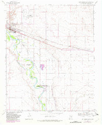 Fort Sumner East New Mexico Historical topographic map, 1:24000 scale, 7.5 X 7.5 Minute, Year 1968