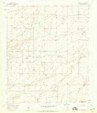 Foster Ranch New Mexico Historical topographic map, 1:24000 scale, 7.5 X 7.5 Minute, Year 1957