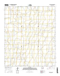 Frier Ranch New Mexico Current topographic map, 1:24000 scale, 7.5 X 7.5 Minute, Year 2017