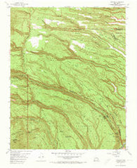 Frijoles New Mexico Historical topographic map, 1:24000 scale, 7.5 X 7.5 Minute, Year 1952