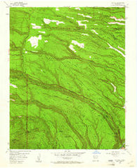 Frijoles New Mexico Historical topographic map, 1:24000 scale, 7.5 X 7.5 Minute, Year 1952