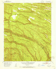 Frijoles New Mexico Historical topographic map, 1:24000 scale, 7.5 X 7.5 Minute, Year 1952