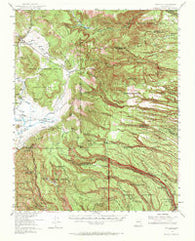 Frijoles New Mexico Historical topographic map, 1:62500 scale, 15 X 15 Minute, Year 1953
