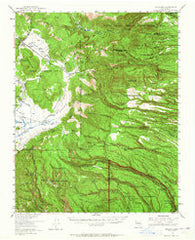 Frijoles New Mexico Historical topographic map, 1:62500 scale, 15 X 15 Minute, Year 1953