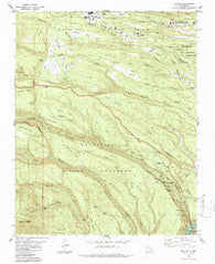 Frijoles New Mexico Historical topographic map, 1:24000 scale, 7.5 X 7.5 Minute, Year 1984