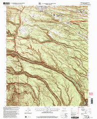 Frijoles New Mexico Historical topographic map, 1:24000 scale, 7.5 X 7.5 Minute, Year 2002