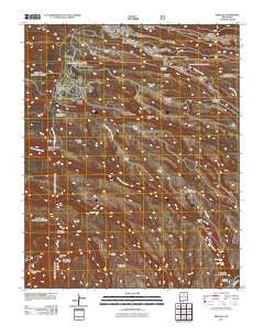Frijoles New Mexico Historical topographic map, 1:24000 scale, 7.5 X 7.5 Minute, Year 2011