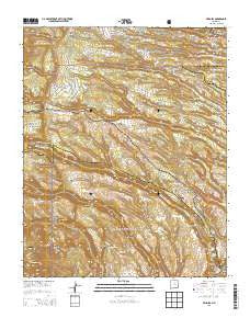 Frijoles New Mexico Historical topographic map, 1:24000 scale, 7.5 X 7.5 Minute, Year 2013