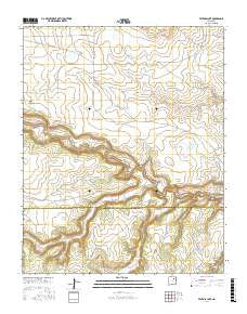 Frutosa Lake New Mexico Current topographic map, 1:24000 scale, 7.5 X 7.5 Minute, Year 2017
