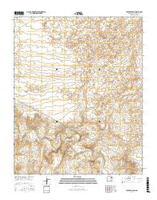 Fuentes Ranch New Mexico Current topographic map, 1:24000 scale, 7.5 X 7.5 Minute, Year 2017