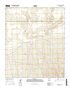 Fuller Ranch New Mexico Current topographic map, 1:24000 scale, 7.5 X 7.5 Minute, Year 2017